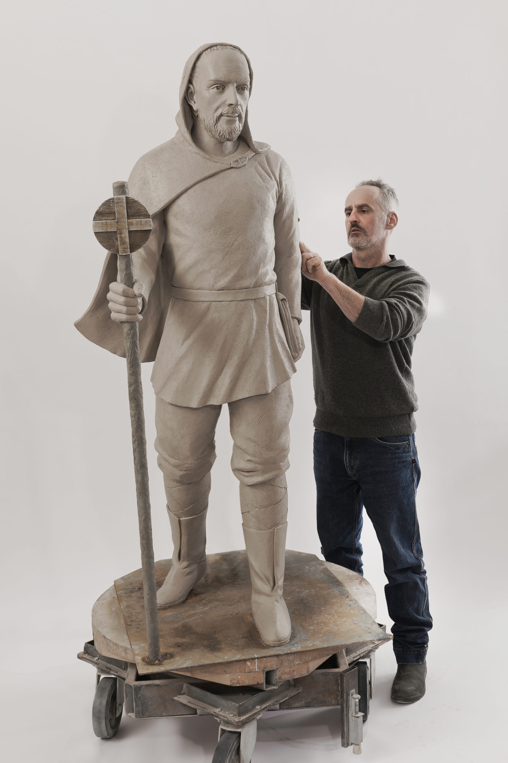 Statue du moine Feuillien